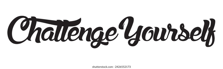 challenge yourself text on white background.