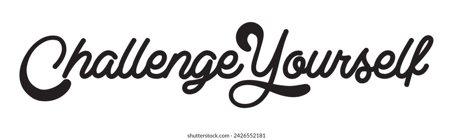 challenge yourself text on white background.