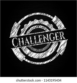Challenger with chalkboard texture