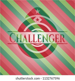 Challenger christmas badge background.