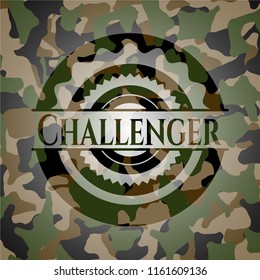 Challenger on camouflage pattern