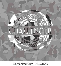 Challenger on grey camouflage pattern