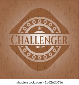 Challenger realistic wood emblem