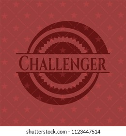 Challenger retro red emblem