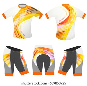 Challenger sports t-shirt vector cycling vest design on a white background