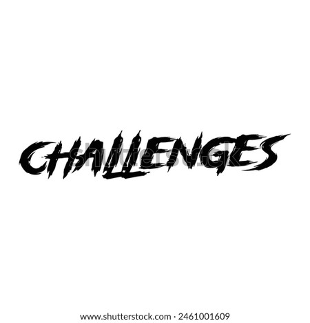 challenges text on white background.