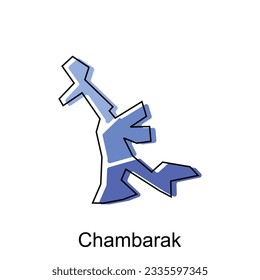 Chambarak map. vector map of Armenia country vector design template, suitable for your company