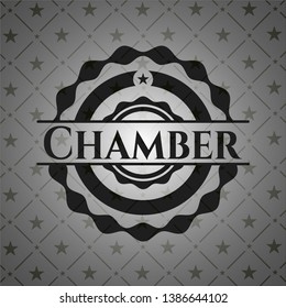 Chamber black badge. Vector Illustration. Detailed.