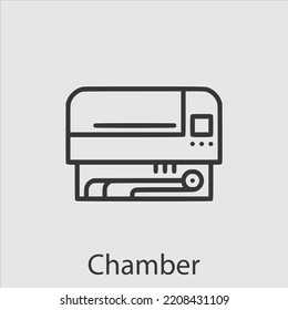 chamber icon vector icon.Editable stroke.linear style sign for use web design and mobile apps,logo.Symbol illustration.Pixel vector graphics - Vector svg