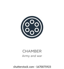 Chamber icon vector. Trendy flat chamber icon from army and war collection isolated on white background. Vector illustration can be used for web and mobile graphic design, logo, eps10