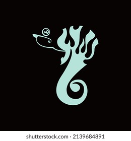 Chameleon Animal Logo Design Concept Vector. Reptile Logo Design Vector