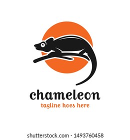 Chameleon Animal Vector Logo Design