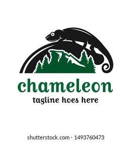 Chameleon Animal Vector Logo Design