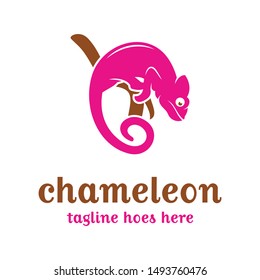 Chameleon Animal Vector Logo Design