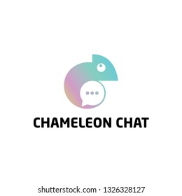 chameleon and chat logo design inspiration