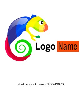 chameleon color logo for your company