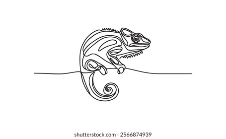 Chameleon coloring pages. chameleon animal line art