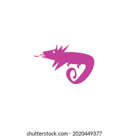 chameleon design Creative vector illustration