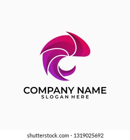 Chameleon design illustration color vector template. Suitable for Creative Industry, Multimedia, entertainment, Educations, Shop, and any related business