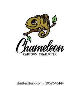 chameleon design logo vector. illustration chameleon icon vector