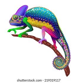 Chameleon Fantasy Rainbow Colors