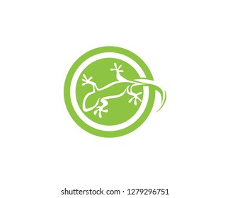 Chameleon Gecko Silhouette 