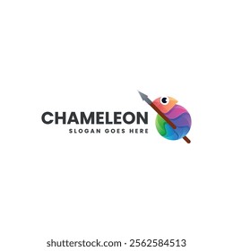 Chameleon Gradient Colorful Logo Template