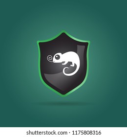 chameleon icon. animal sign
