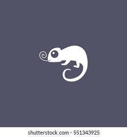 chameleon icon. animal sign