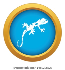 Chameleon icon blue vector isolated on white background for any design