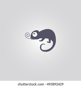 Chameleon Icon. Icon Design