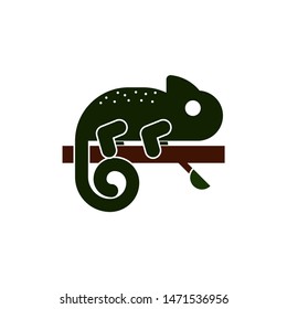 chameleon icon. flat illustration of chameleon - vector icon. chameleon sign symbol