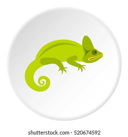 Chameleon icon. Flat illustration of chameleon vector icon for web