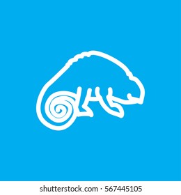 chameleon icon illustration isolated vector sign symbol