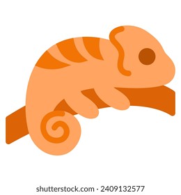Chameleon Icon Illustration for web, app, infographic, etc