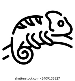 Chameleon Icon Illustration for web, app, infographic, etc