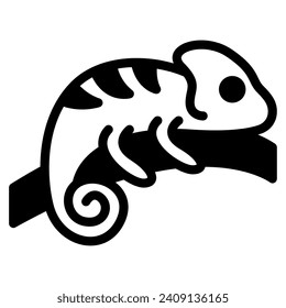 Ilustración de icono de Chameleon para web, aplicación, infografía, etc