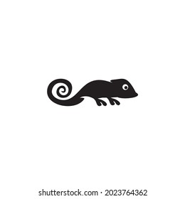Chameleon icon logo design vector template