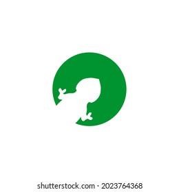 Chameleon icon logo design vector template