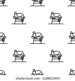 chameleon icon pattern. Seamless chameleon pattern on white background.