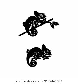 chameleon icon, for reptile lover or hobbyist design, simple design