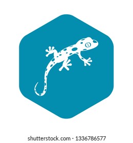 Chameleon icon in simple style isolated vector illustration. Reptiles symbol