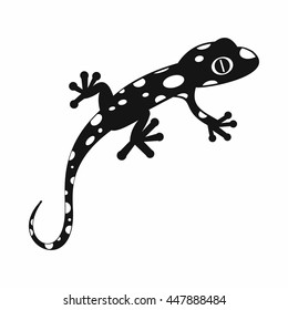 Chameleon icon in simple style isolated vector illustration. Reptiles symbol