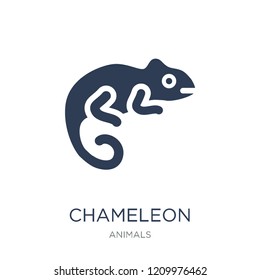 Chameleon icon. Trendy flat vector Chameleon icon on white background from animals collection, vector illustration can be use for web and mobile, eps10