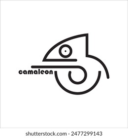 CHAMELEON ICON VEKTORILLUSTRATION SYMBOL DESIGN