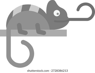 Design de ícone de vetor de Linha de Camaleão