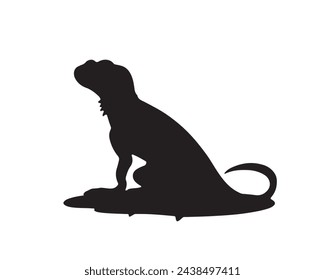 Chameleon lizard silhouette. Chameleon vector illustration. lizard art work.