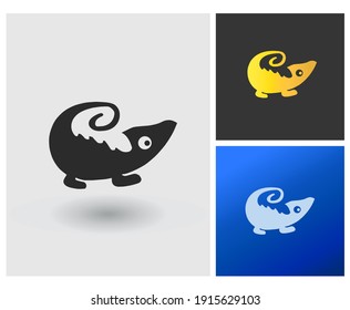 logotipo de chameleon para aplicación icono idea de diseño símbolo animal
