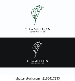 Plantilla de icono de diseño del logotipo de Chameleon