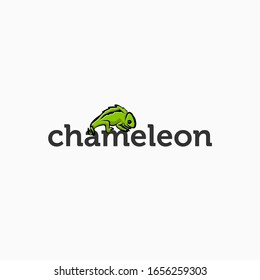 chameleon logo design inspriation . chameleon logo design template . chameleon cartoon icon design . colorful logo